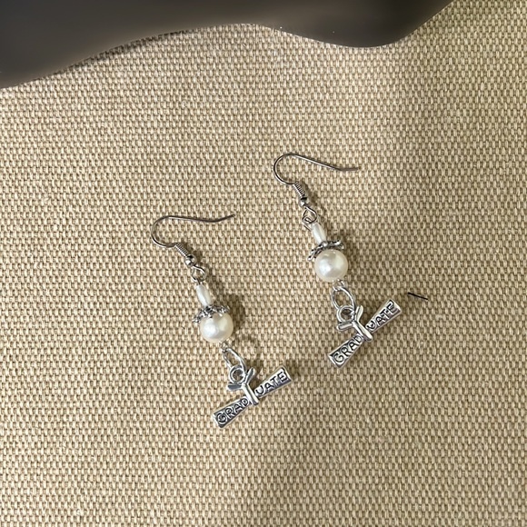 Graduation Gift Idea Diploma Dangle Earrings - Picture 4 of 6